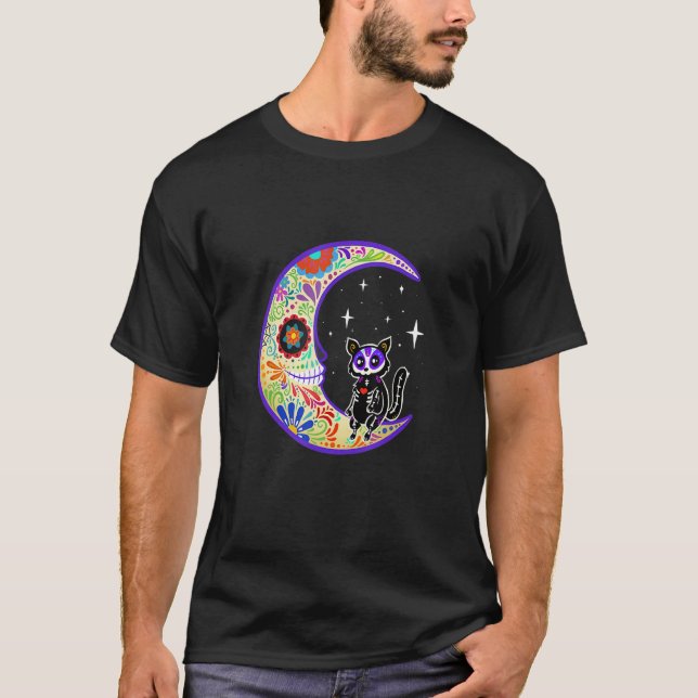 Sugar Glider Dia De Los Muertos Skeleton T-Shirt (Vorderseite)