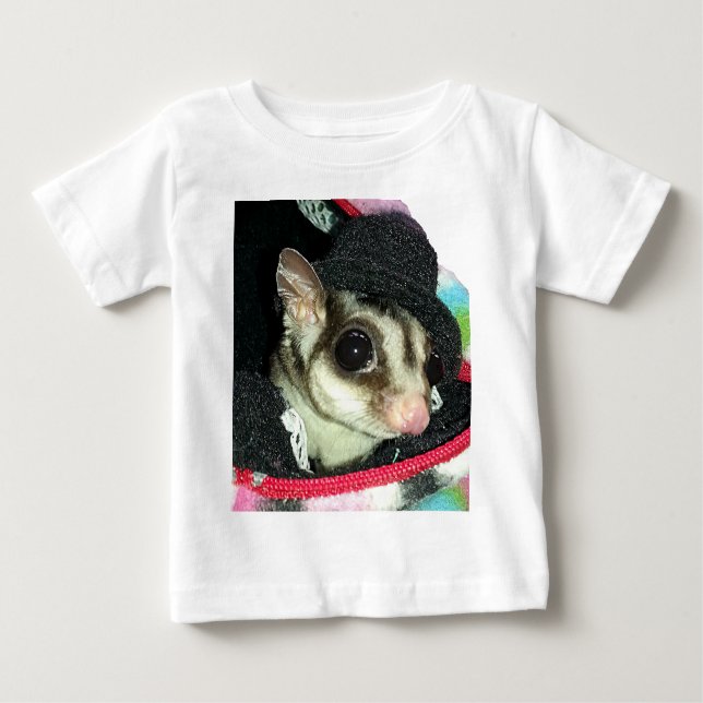 Sugar Glider mit einem Hut Baby T-shirt (Vorderseite)