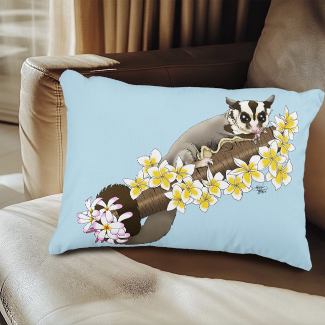 Sugar Glider Niedlich Floral Dekokissen (Von Creator hochgeladen)
