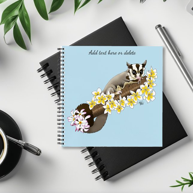 Sugar Glider Niedliche Blume Notizbuch (Von Creator hochgeladen)