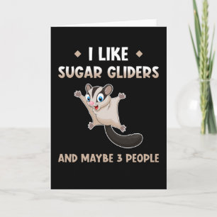 Sugar Glider Niedliche Tiere Karte