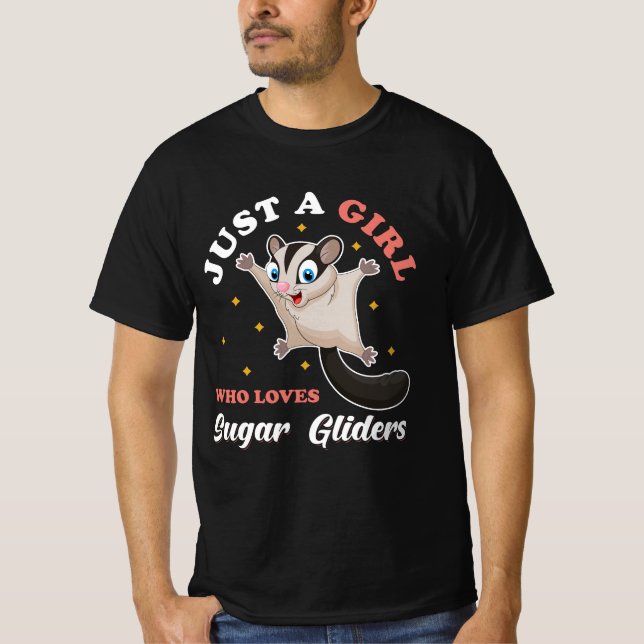 Sugar Glider Niedliche Tiere T-Shirt (Vorderseite)