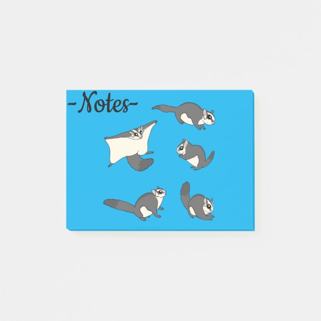 Sugar Glider Post-it Klebezettel (Vorderseite)