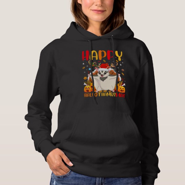 Sugar Glider Tier  Glücklicher Sugar Glider Hellod Hoodie (Vorderseite)