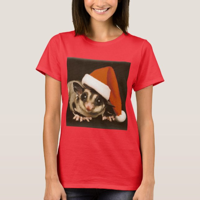 Sugar Glider Weihnachten T-Shirt (Vorderseite)