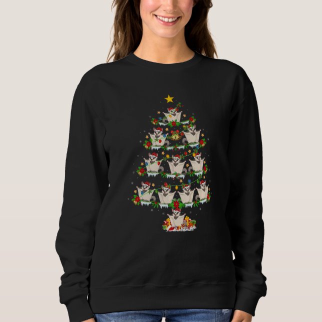 Sugar Glider  Xmas Lights Sugar Glider Christmas T Sweatshirt (Vorderseite)