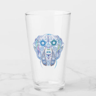 Sugar Great Dane Skull Glas