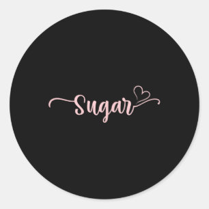 Sugar Heart Xmas Grandma Frauen Mütter Tag Weihnac Runder Aufkleber