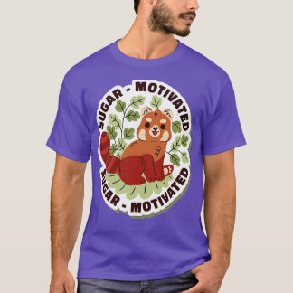 Sugar Motivierte Red Panda T-Shirt