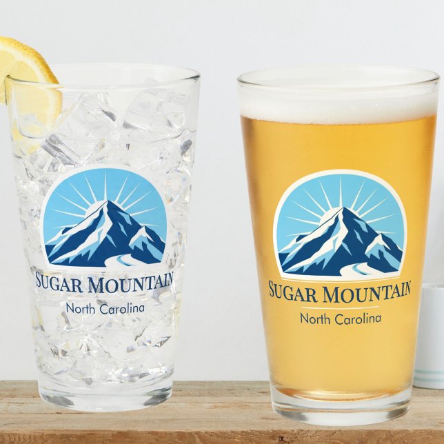 Sugar Mountain NC Ski resort beer glass Glas (Von Creator hochgeladen)