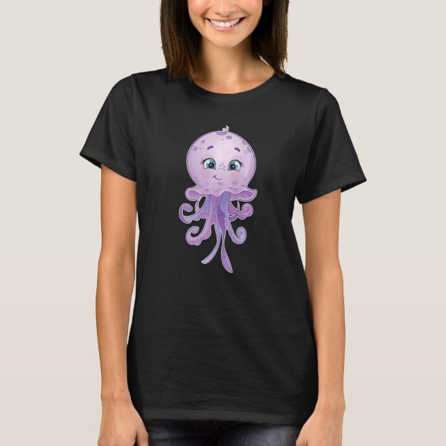 Sugar Niedlich Baby Jellyfish Medusa 1 T-Shirt (Vorderseite)