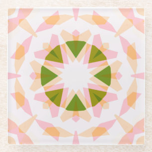 Sugar Pink Spring Green Star Dopamin Dekoration Ar Glasuntersetzer