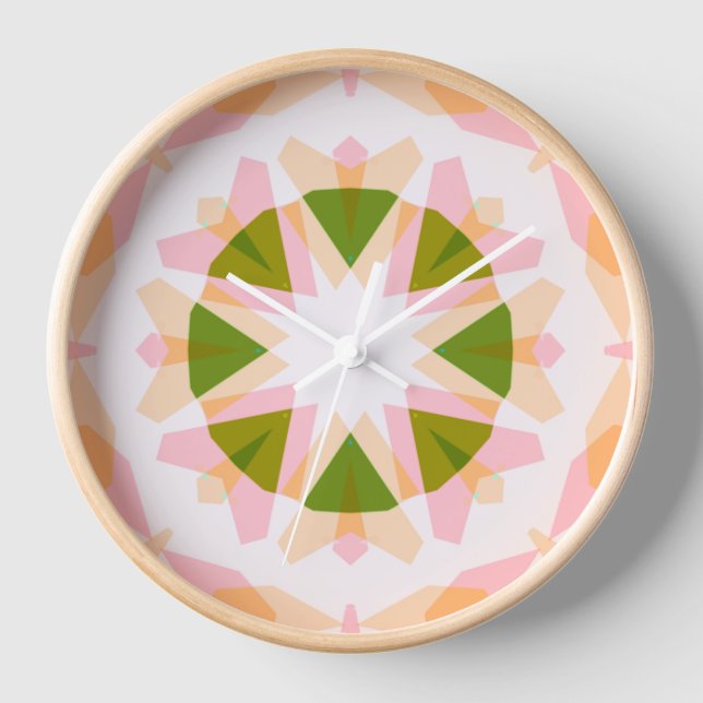 Sugar Pink Spring Green Star Dopamin Dekoration Ar Uhr (Vorderseite)
