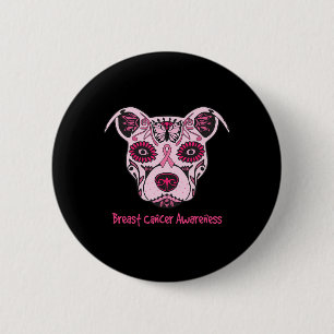 Sugar Pitbull Hunde Brustkrebs Tag des Button
