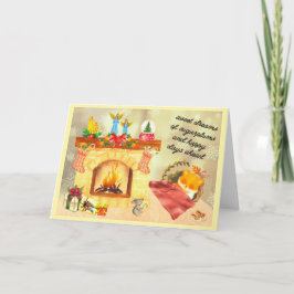 Sugar Plum Dreams Holiday Card Feiertagskarte