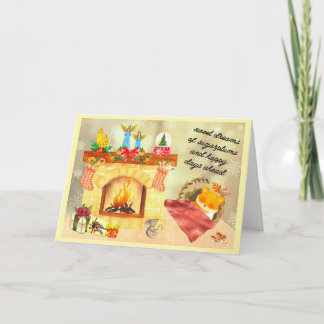 Sugar Plum Dreams Holiday Card Feiertagskarte