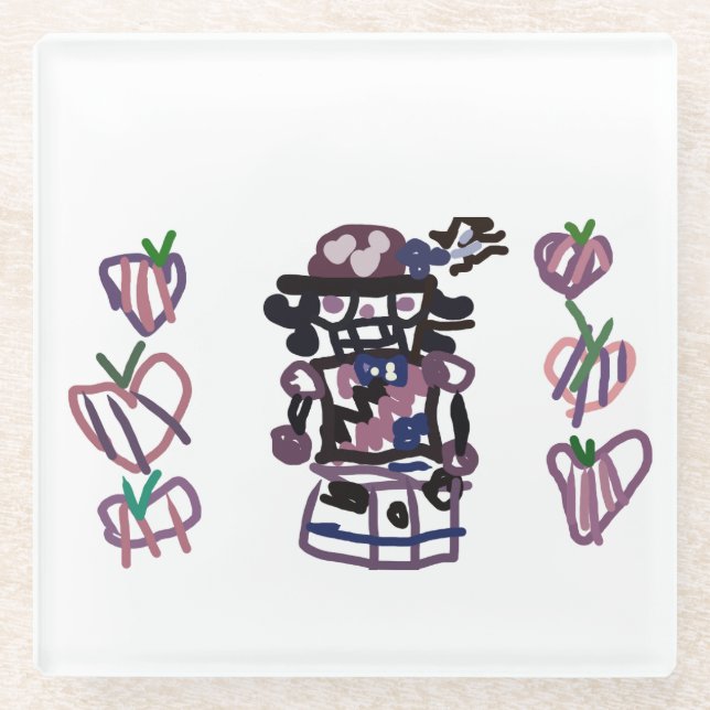 Sugar plum nutcracker glasuntersetzer (Vorderseite)