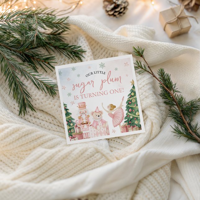 Sugar Plum Nutcracker Party Napkin Serviette (Von Creator hochgeladen)