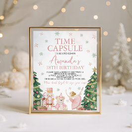 Sugar Plum Nutcracker Time Capsule Sign Sockelschild