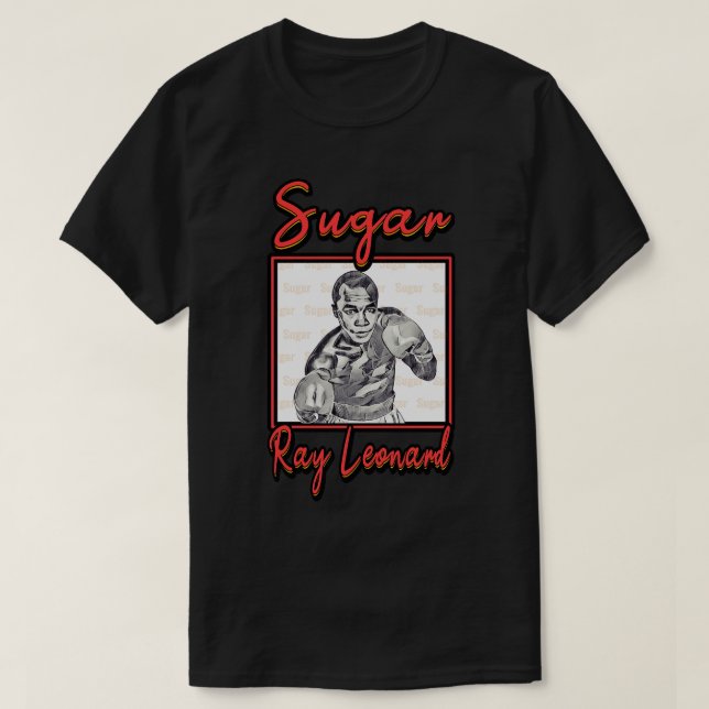 Sugar Ray Leonard White T-Shirt (Design vorne)