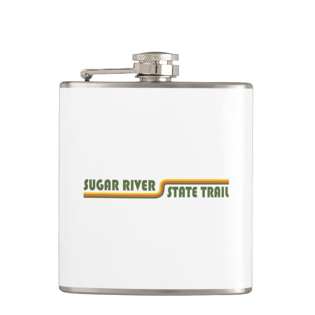 Sugar River Staat Trail Wisconsin Flachmann (Vorderseite)