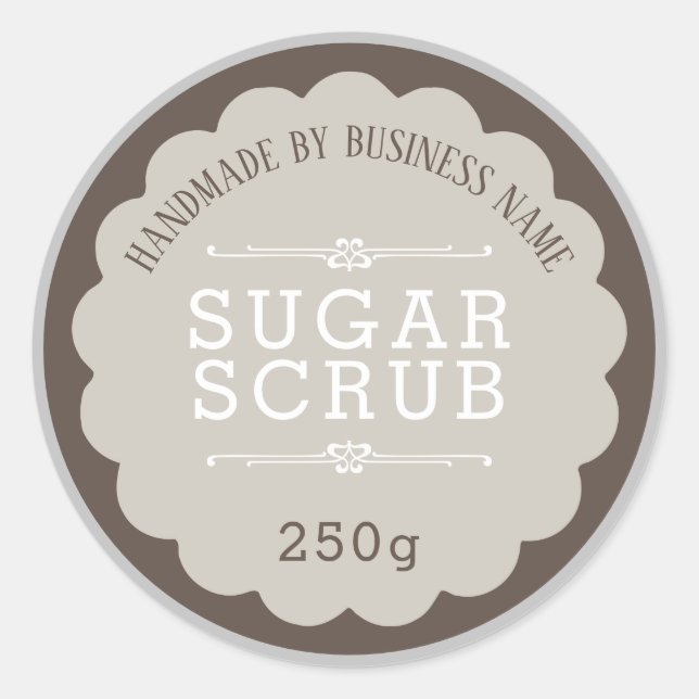 Sugar Scrub Runder Aufkleber (Vorderseite)