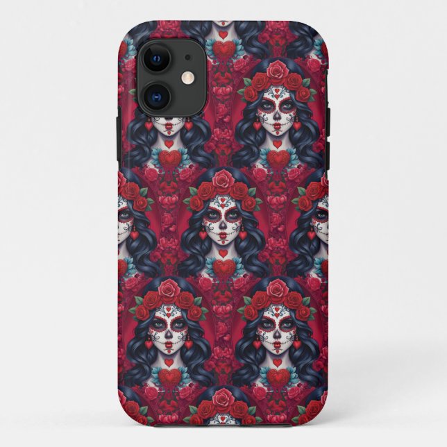 Sugar Skull Art - Bezaubernde Kunst, um das Skulpt Case-Mate iPhone Hülle (Rückseite)