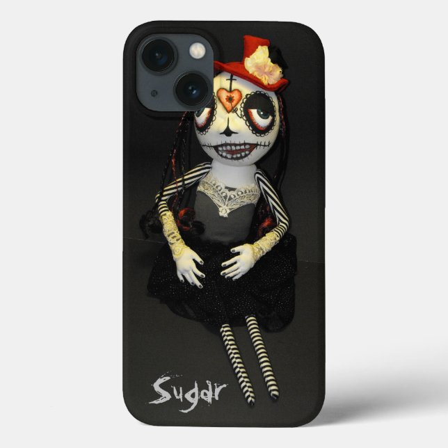 Sugar Skull Art Doll Sugar iPhone Case (Rückseite)