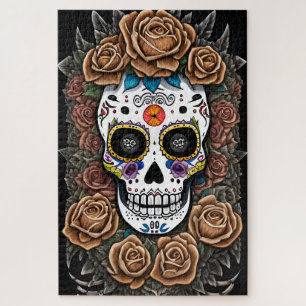 Sugar Skull Art - Feiern Sie mit lebhaften Farben Puzzle