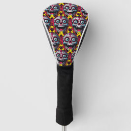 Sugar Skull Art - Gefühl Electric Day of the Dead Golf Headcover