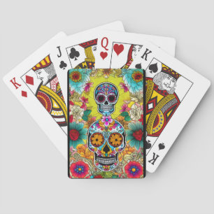 Sugar Skull Art - Kunst des Erinnerns Spielkarten