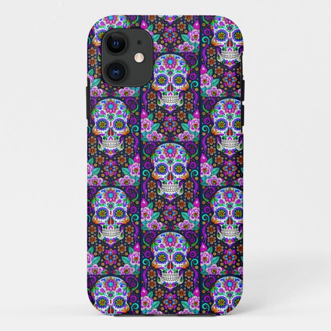 Sugar Skull Art - Leben im Tod Case-Mate iPhone Hülle (Rückseite)