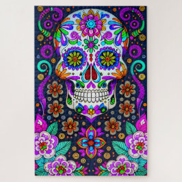 Sugar Skull Art - Leben im Tod Puzzle