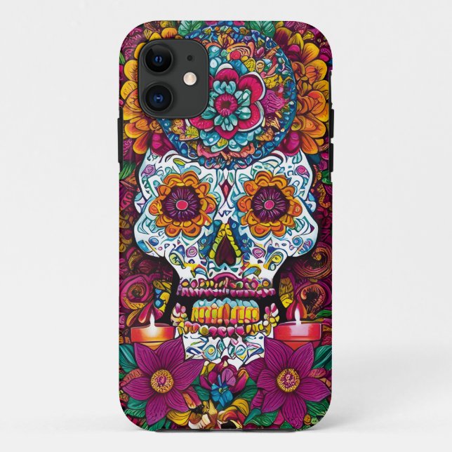Sugar Skull Art - Lebhafte Traditionen Mexikos Case-Mate iPhone Hülle (Rückseite)