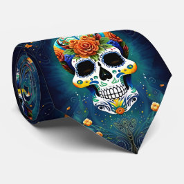 Sugar Skull Art - mexikanische Magie Krawatte