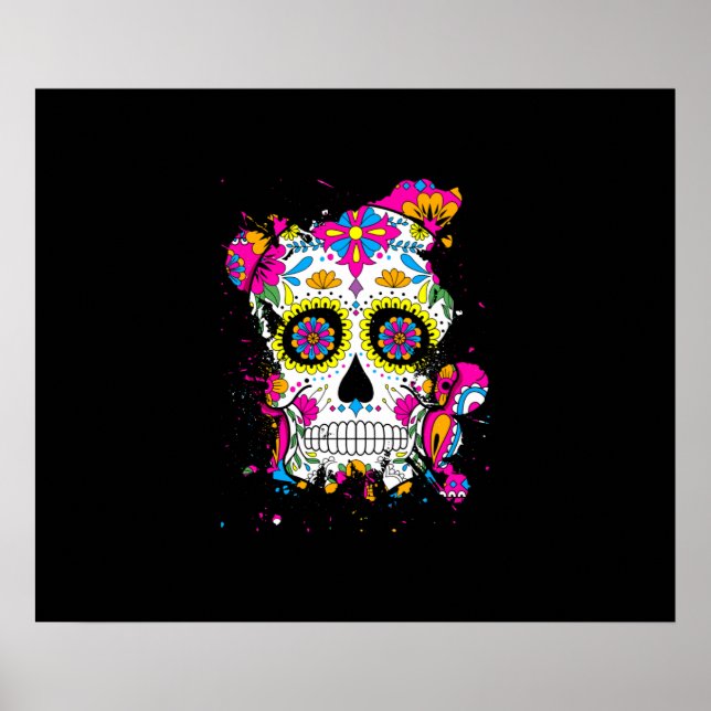 Sugar Skull Art Poster (Vorne)