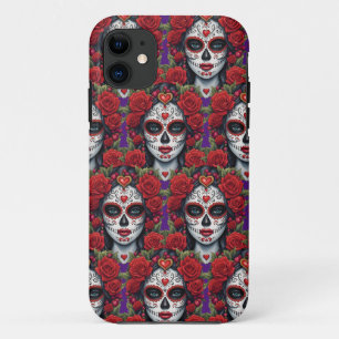 Sugar Skull Art - Skull Makeup to Dazzle Case-Mate iPhone Hülle