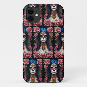 Sugar Skull Art - Traditionelle Frau Case-Mate iPhone Hülle