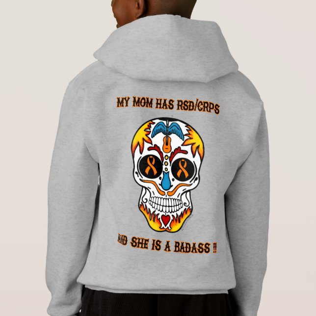 Sugar Skull/Awareness...RSD/CRPS Hoodie (Rückseite)