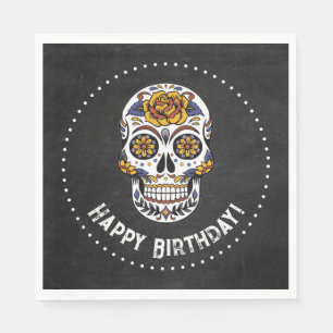 Sugar Skull Birthday Serviette
