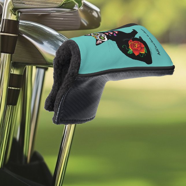 Sugar Skull Black Cat Golf Headcover (Von Creator hochgeladen)
