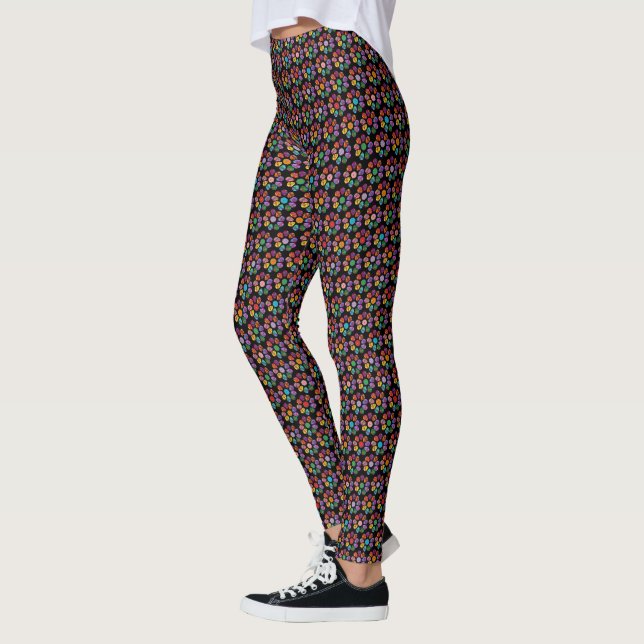 Sugar Skull Blume Leggings (Links)