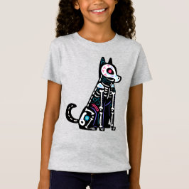 Sugar Skull Calavera Hund I T-Shirt