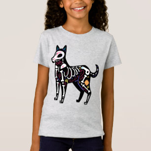 Sugar Skull Calavera Hund II T-Shirt