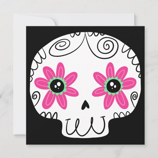 Sugar Skull Calaverita Tag des Toten Schlüsselanhä (Vorderseite)