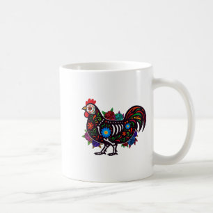 Sugar Skull Chicken Dia De Muertos Halloween Tag O Kaffeetasse