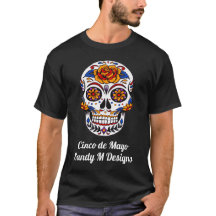 Sugar Skull Cinco de Mayo Personalize Name Unisex