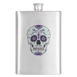 Sugar Skull Day of the Dead Día de Muertos Flachmann