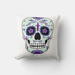 Sugar Skull Day of the Dead Día de Muertos Kissen