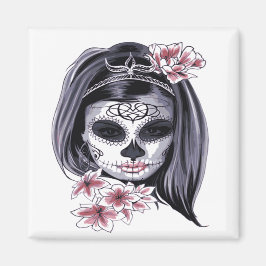 Sugar Skull Day of the Dead Día de Muertos Magnet